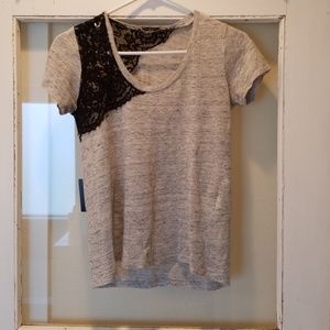 Short sleeved sweater knit top